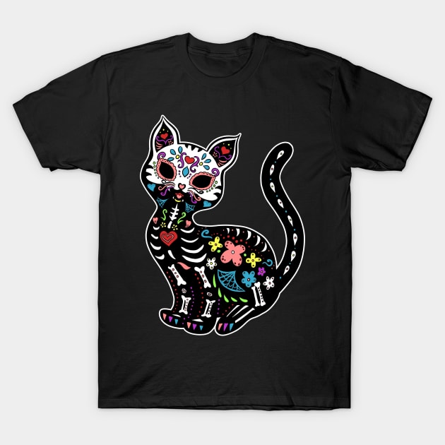 Dia de los Gatos T-Shirt by Ellador